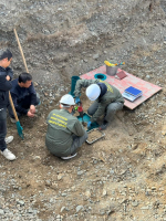 Балыкчыда курулуп жаткан көмөк чордондогу топурактын тыгыздыгы текшерилди