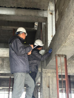 Бишкекте турак жай комплексинин курулушундагы бетондун сапаты текшерилди